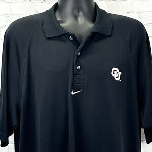 Vintage Colorado Buffaloes Polo Shirt Nike Team University Boulder Black XXL 2XL